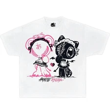 CREEPY CUTE Boxy Vintage Shirt Graphic Tee Streetwear Y2K