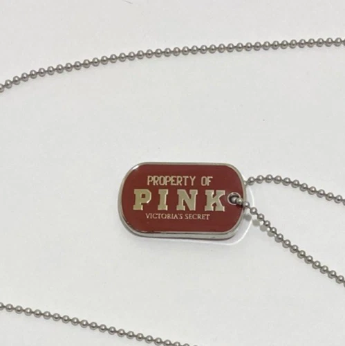 Collar Victoria's Secret Propiedad de Etiqueta de Perro Rosa Foto 2 de 4