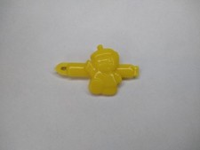 Rare HTF Vintage Hello Kitty Yellow Barrette Cat Hair Clip Snap Tight