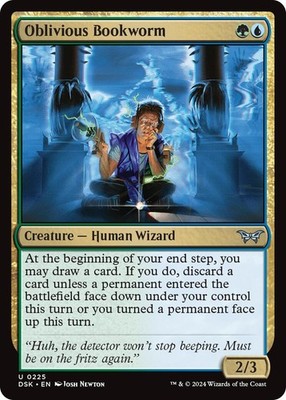 Oblivious Bookworm (0225) [Duskmourn: House of Horror] NM - Magic