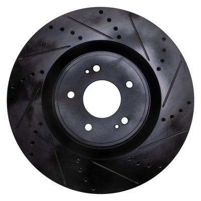 For Mitsubishi Lancer 08-15 Brake Rotor DFC Premium Drilled & Slotted Front