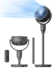 Pedestal Fan, Air Circulator, Ultra OmniFlow (135°+90°Auto Oscillation), Quie...