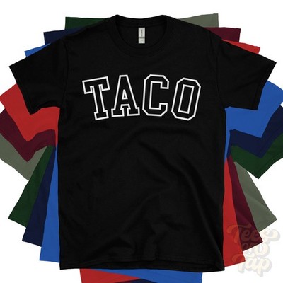 TACO T-SHIRT RETRO VARSITY STYLE Spanien Kanarische Inseln Santa Cruz Teneriffa