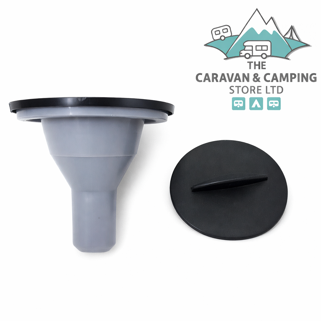 Caravan Sink Waste Outlet 1.25″ to 0.75″ Straight Drain + Plug PLS 82064