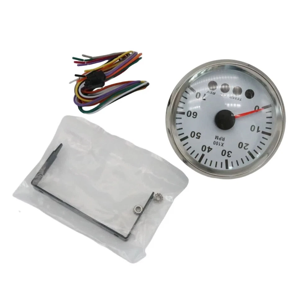 White Multifunction Tachometer 34200-93J14 For Suzuki DF115 DF140 Outboard Engin Foto 2 de 4