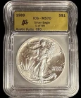 1989 American Silver Eagle Dollar | ICG - MS70 | Limited “Initial Production”