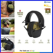 Electronic Hearing Protection Earmuffs Bluetooth Rechargeable NRR 25dB Active