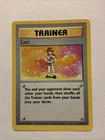 Pokémon TCG Lass Trainer 75/102 Base Set Rare Non-Holo Shadowless