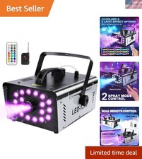 Durable 1200W Indoor/Outdoor Fog Machine with Colorful Lighting Effects