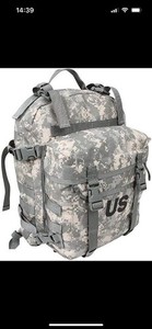 US ARMY Molle II ACU Assault Pack With Bandoleer And Hydration Pack- New
