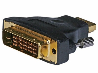 Monoprice DVI-D Dual Link M1-D(P&D) Male to HDMI Female Adapter (Gold Plated)