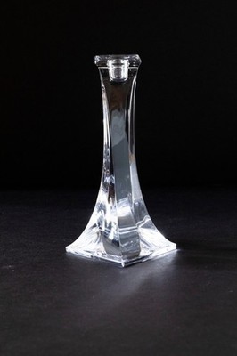 Miller Rogaska Crystal Tango Candlestick Holder Signed Twist (candle not inc)