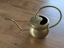 Solid Brass Watering Can/Vessel, Unique MCM Shape