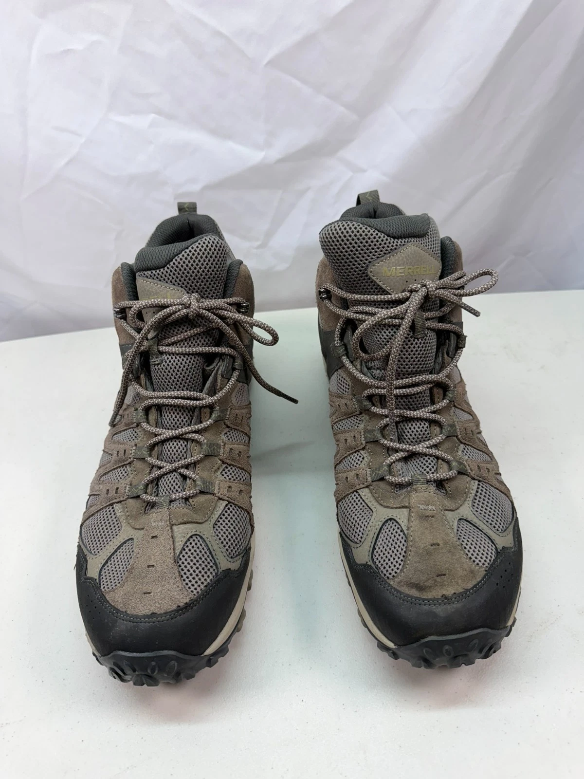 Merrell Moab 2 Waterproof Hiking Shoes Men’s 15 Brown Gray Trail Outdoor