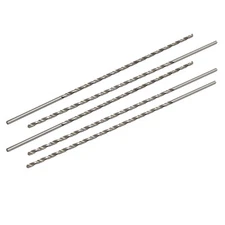 3mm Dia 200mm Long HSS Straight Round Shank Twist Drill Bit Drilling Tool 5pcs