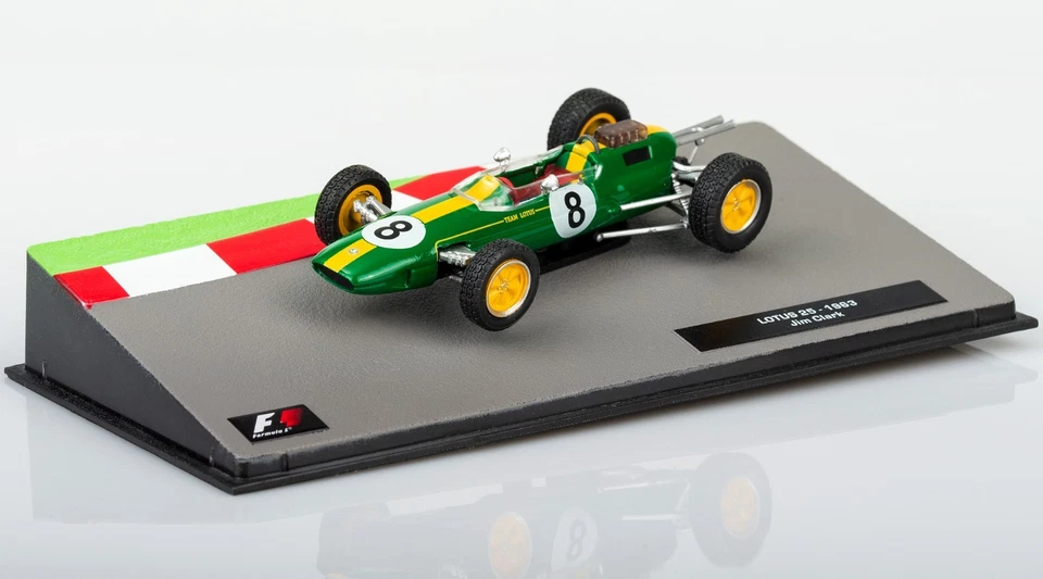 Lotus 25 Jim Clark 1963 Scala 1:43 Modellino Formula 1 F1 N° 8 Blister Nuovo - Immagine 3 di 4