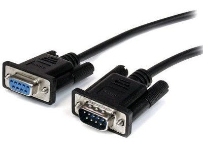 StarTech 3m Black Straight Through DB9 RS232 Serial Cable - M/F (MXT1003MBK)