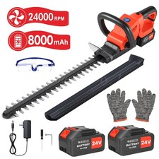 22Inch Cordless Hedge Trimmer Cordless Electric Hedge Trimmer w/2* 24V Battery