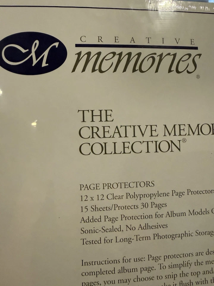 New Creative Memories 12x12 Page Protectors, 15 Sheets Old Style - Image 2 of 4