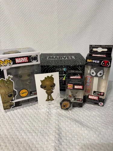 Funko Pop Marvel Groot 540 Chase GameStop Exclusive Vinyl Figure