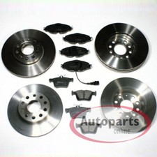 Bremsscheiben Ø 288 mm + Ø 272 mm + Bremsbeläge vorne hinten für Audi A3