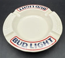Vintage Bud Light Ceramic Ashtray Made by Haeger USA See Pics