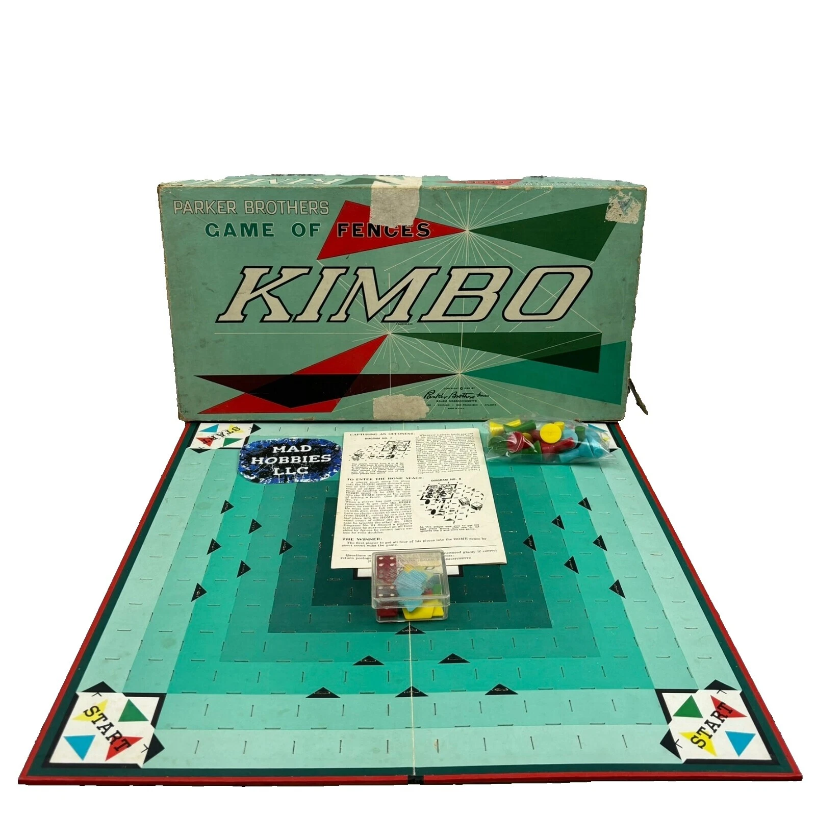 Parker Brothers 1960 Vintage Manufacture Board & Traditional Games