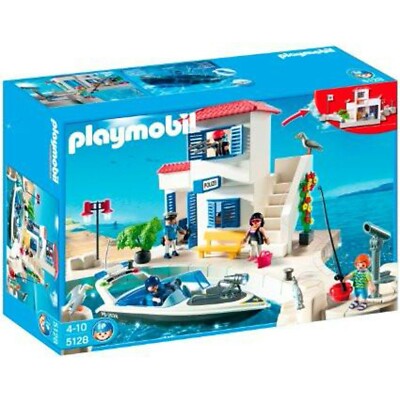PLAYMOBIL 5128 Harbor Police Boat New sealed OOP