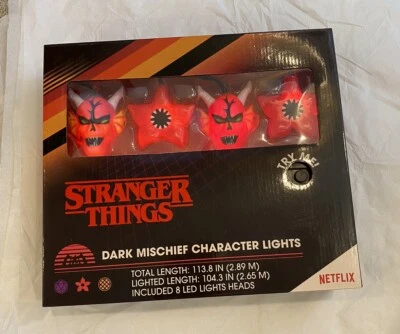 Kcare Stranger Things Dark Mischief Character Lights Plays Music, 8 LED Heads
