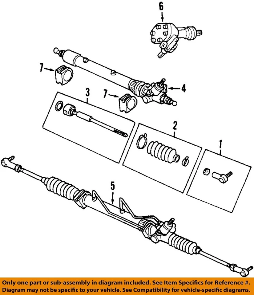 Used Rack and Pinion Assembly fits: 1999 Isuzu AMIGO Power Rack and Pinion assem - Image 3 of 4