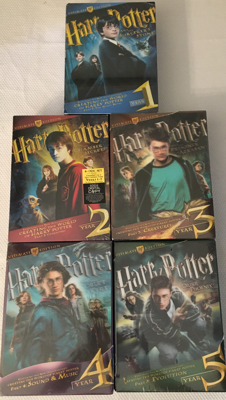 Harry Potter Ultimate Edition Dvd Box Set Harry Potter Ultimate Edition DVD Set Years 1-5 Factory Sealed Never