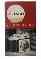 1964 Ansco Miniature Camera Catalog Brochure with Prices Original Rare