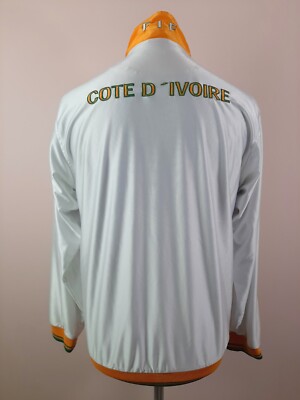 Ivory Coast 2003/2004 UHLSPORT Track Jacket Men's Size M White