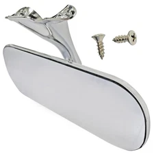 1948 1949 1950 1951 1952 Ford PU Truck Chrome Rear View Mirror w/Bracket 3117L