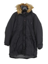 Fatface Women's Coat Uk 16 Grey Cotton