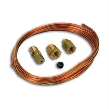 AutoMeter 3224 Tubing Copper 1/8" 6ft Length 1/8" Brass Compression Fittings