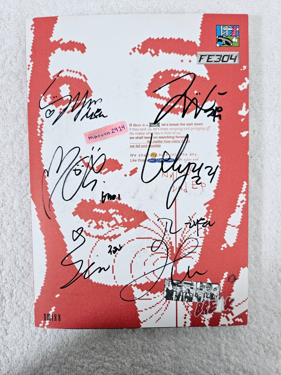 NMIXX Fe304 BREAK MMT ヘウォン 直筆 サイン入り NMIXX Fe3O4: BREAK Signed Promo Album Autographed - Sullyoon