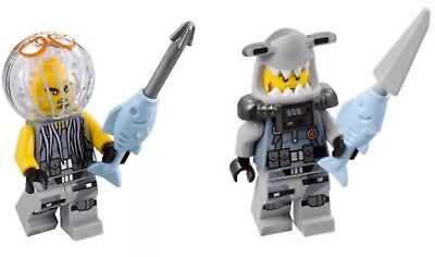 split from Set Lego 70610 Ninjago Movie Jelly/Hammer Head Figures+weapons only