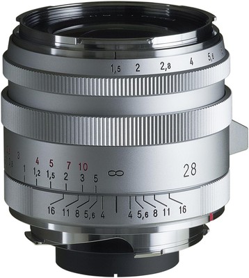 Voigtlander Lens NOKTON Vintage Line 28mmF1.5 Aspherical Type I VM Mount Silver