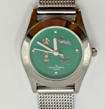 Vintage Pug Watch Save the Children- Concepts in Time Stainless Steel- Green