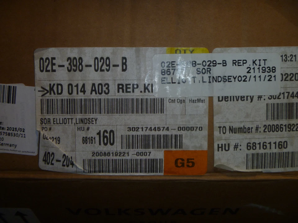 Kit de reparación de embrague Volkswagen Jetta Beetle Audi A3 1998-2019 02E398029B OEM nuevo Foto 2 de 2