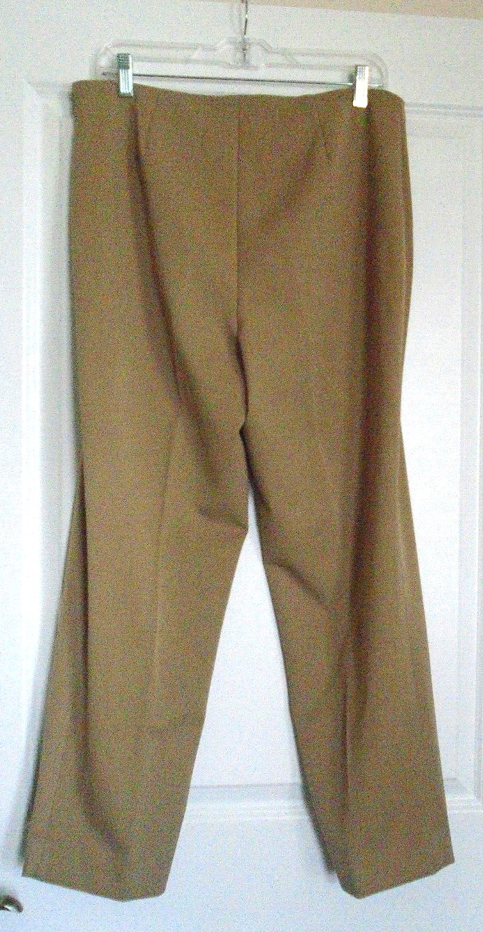 Talbots Light Brown Polyester Rayon Blend Long Pa… - image 10