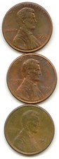 USA 1990 1991 & 1992 One Cent American Pennies - 1c (coin lot D)