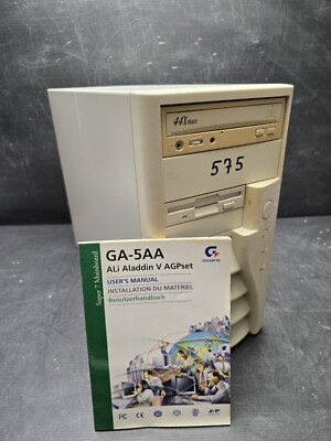 Retro PC Vintage Computer Gigabyte GA-5AA ALI Aladdin MMX 233Mhz (F285)