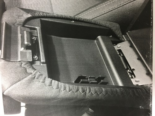 Neoprene Auto Armrest Cover For Center Console Lid Made in USA U4NEO Gray - Picture 2 of 2