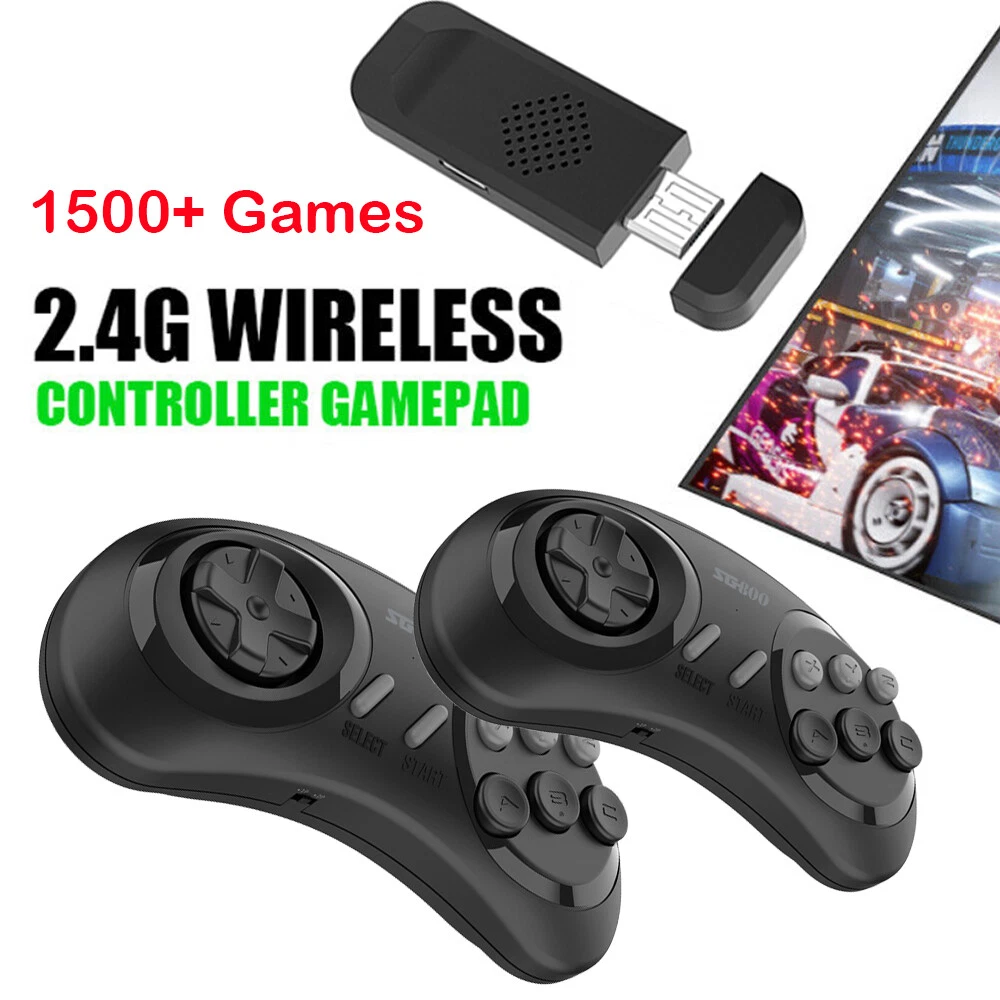 HDMI Retro TV Game Stick Console With 1500 Games For Sega Genesis 2 Controllers