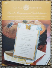 Vtg Anna Griffin Elegant Monograms  Embellishments Softback Book 9833 Crafts