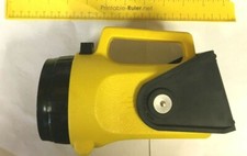 Flashlight With Handle And Stand Mountable Yellow Black Made In USA Free Ship