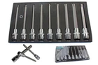 US Pro 1/2'' Dr 9 Piece 140mm Long Torx Star TRX Bit Sockets Set T27 - T70