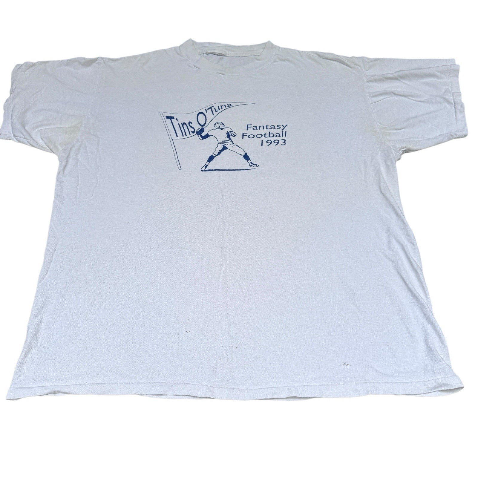 Vintage Fantasy Football 1993 Tins O Tuna T-shirt Single Stitch